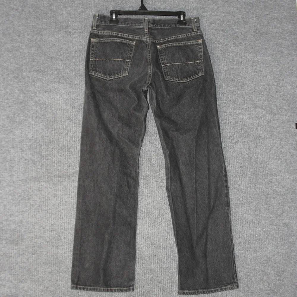 Vintage‎ Faded Glory Jeans Mens 32x32 Black Relaxed Fit Denim DFD-4903